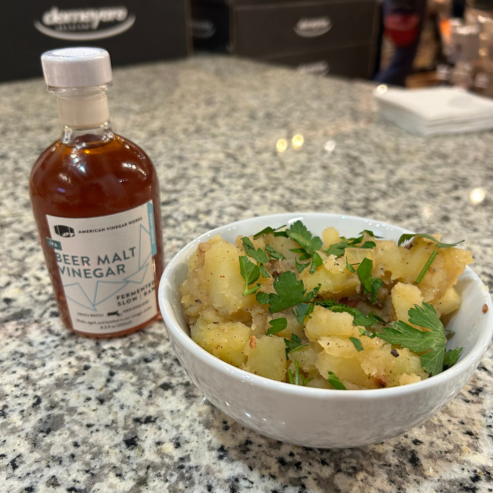 German Potato Salad with IPA Beer Malt Vinegar