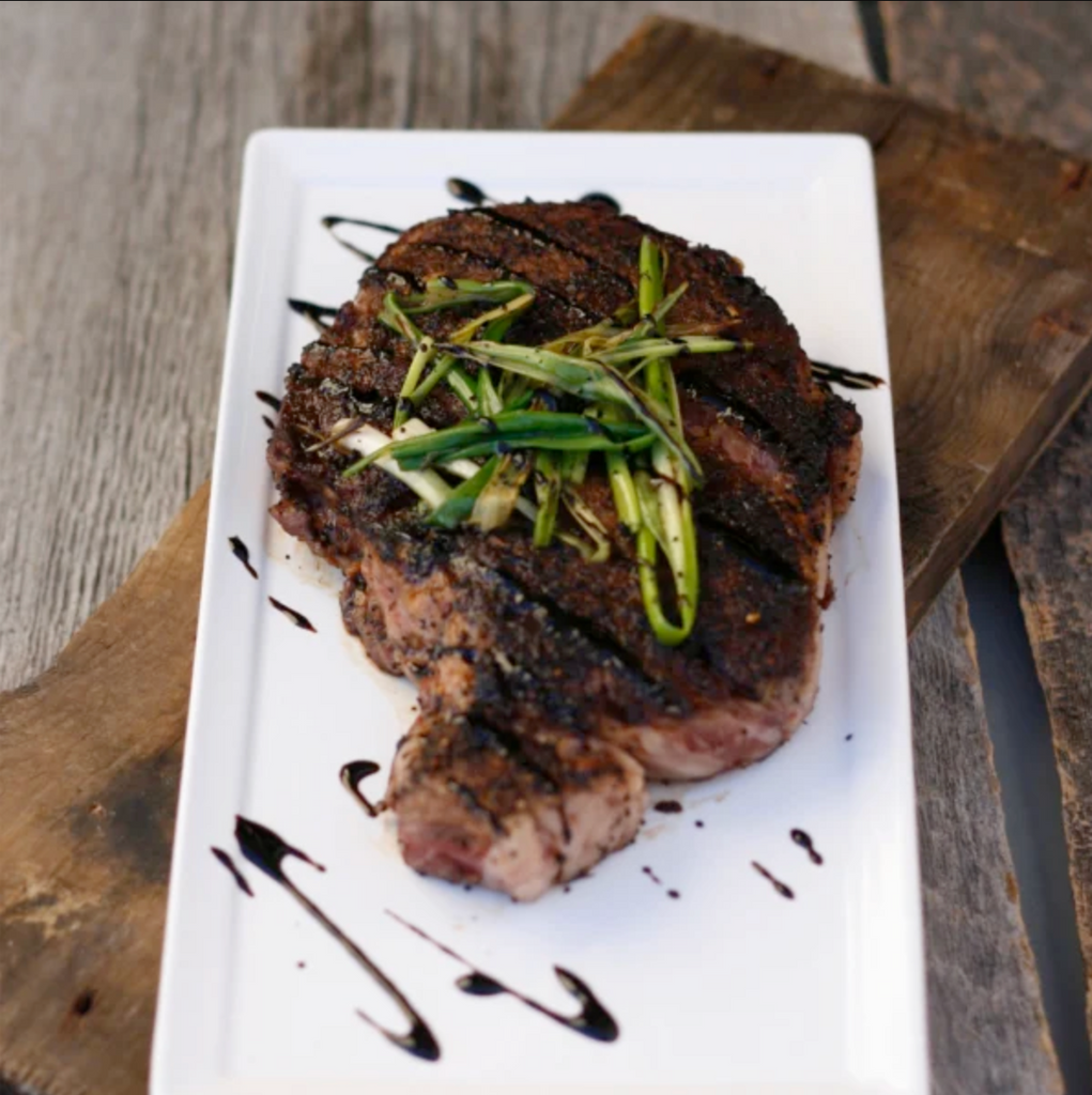 Coffee Grilled Steak with a Smoked Balsamic Glaze