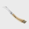 Opinel NO.8 Mushroom Knife with wooden handle on a white background