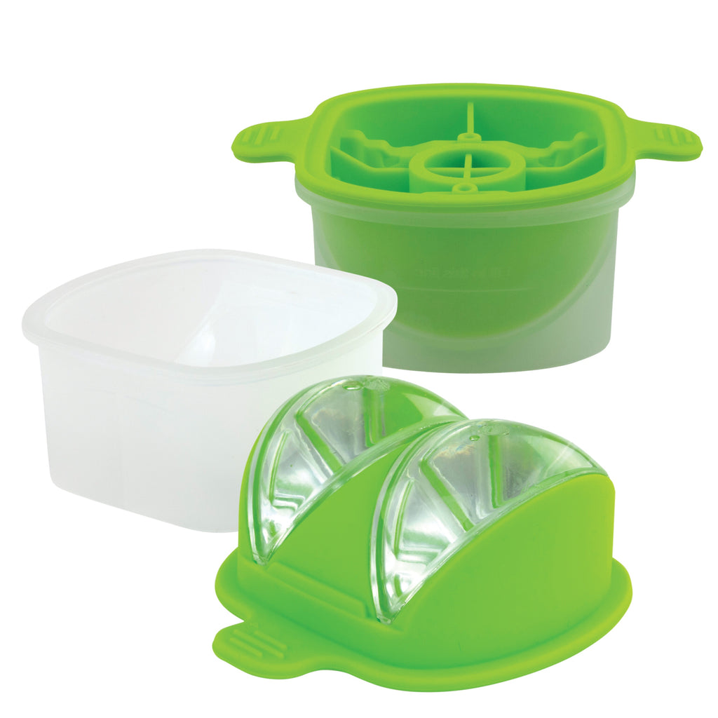 Tovolo Perfect Cube Ice Tray With Lid, Silicone Ice Cube Tray With
