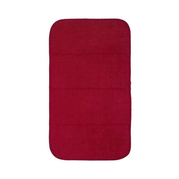 Burgundy Red Drying Dish Mat Drying Pads for Kitchen Counter