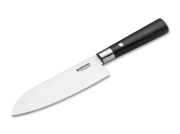 BOKER DAMASCUS BLACK 6.75" SANTOKU KNIFE