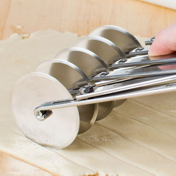 ATECO 5 WHEEL STAINLESS STEEL PASTRY CUTTER