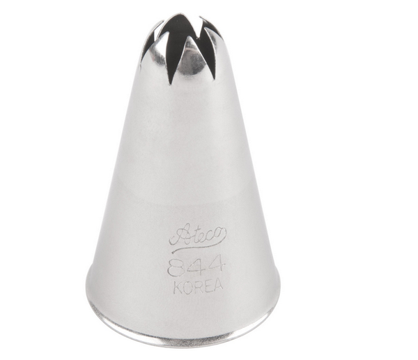 ATECO STAINLESS STEEL CLOSED STAR PASTRY TIP (844)