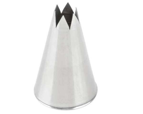 ATECO STAINLESS STEEL OPEN STAR PASTRY TIP (824)