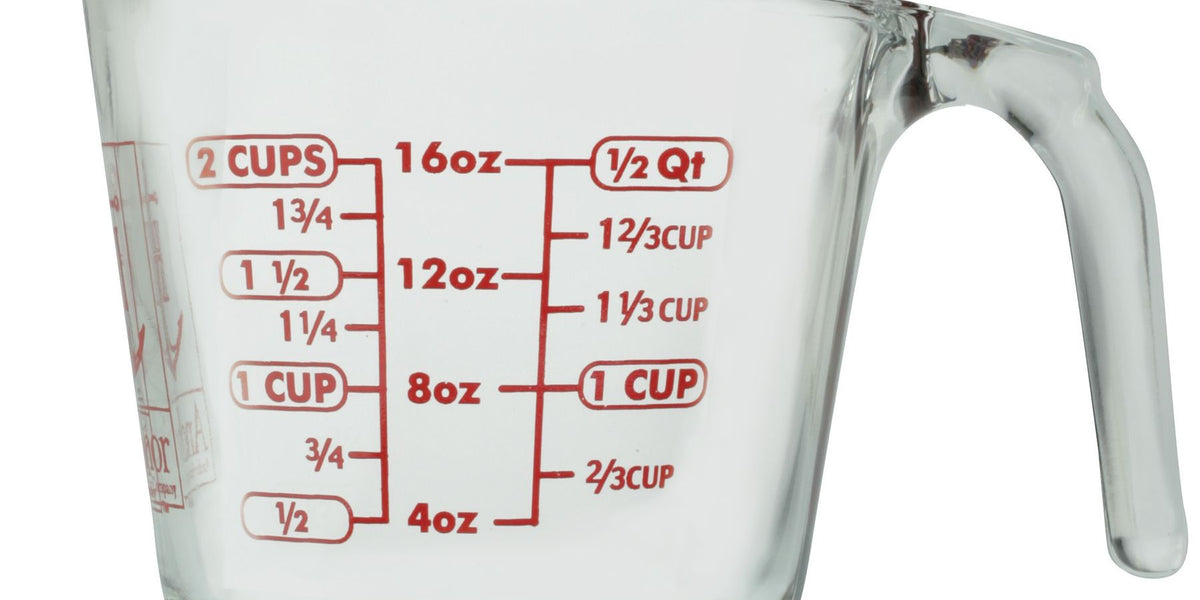 2 Cup Glass Measuring Cup – Indulge Kitchen Supplies