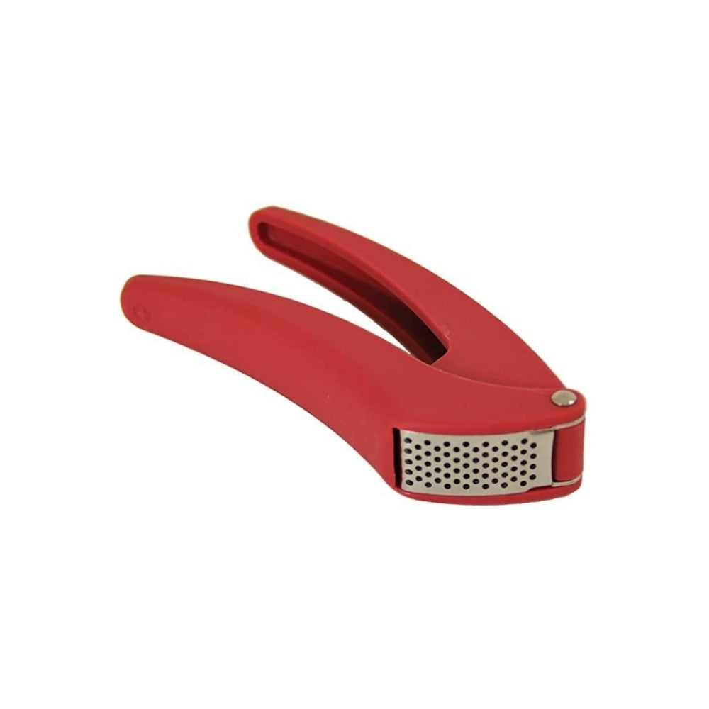 Easy Clean Garlic Press in Red